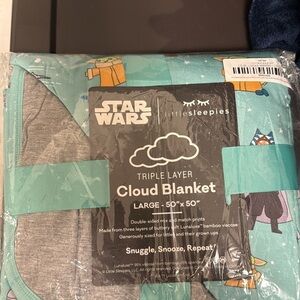 Little Sleepies Grogu & Friends Cloud Blanket